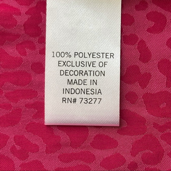 EVRI 1X Peplum Hem V-Neck Pink 3/4 Sleeve Blouse - Picture 15 of 15